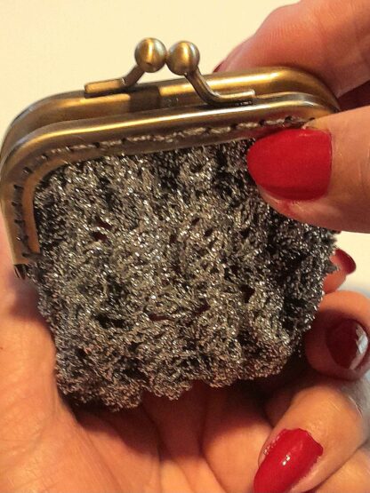 Mini Monedero Plateado