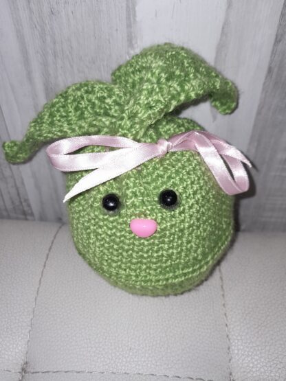 bolsa carita conejo verde - Imagen 2
