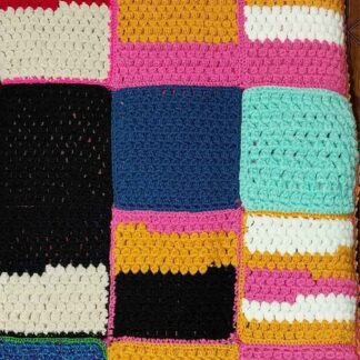 Manta de Crochet y Patchwork: Una Combinación Única de Colores 🌟